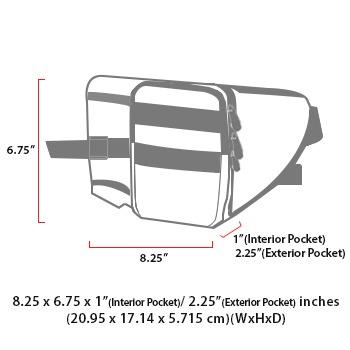 size chart Echelon Waist bag