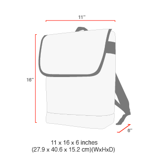 size chart Gramercy Backpack