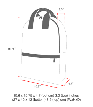 size chart Governors Backpack
