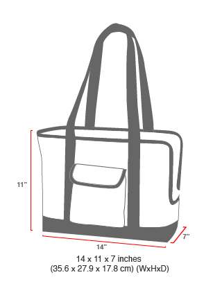 size chart Pet Carrier Tote Bag Ver 2