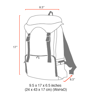 size chart Hiker Backpack JR