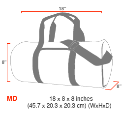 size chart Chelsea Drum Bag