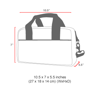 size chart Midnight Parkside Shoulder Bag