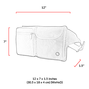 size chart Lexington Waist Bag
