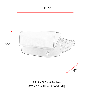 size chart Quilted Grand Army Waist Bag