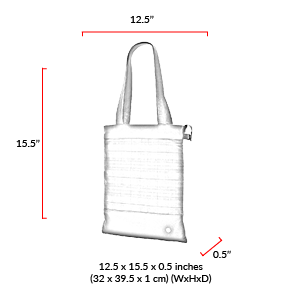 size chart Graham Waxed Tote Bag
