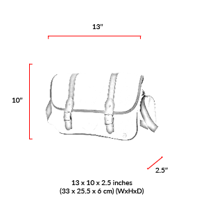 size chart Ft. Greene Organic Shoulder Bag (L)
