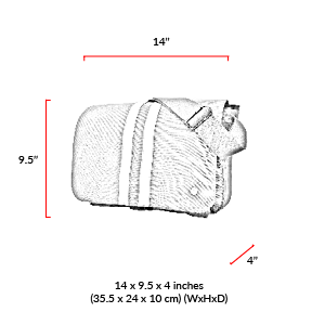 size chart Murray Shoulder Bag (L)