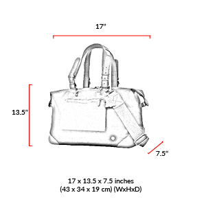 size chart Lafayette Waxed Duffel Bag (M)
