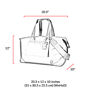 size chart Lafayette Waxed Duffel Bag (L)
